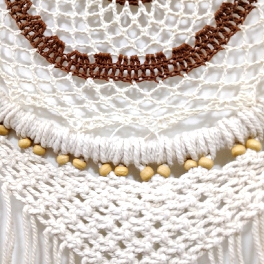 Atrapasueños Mandala macramé Apas59 33 x 80 cms.