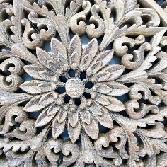 Flor en madera 30 cms 2