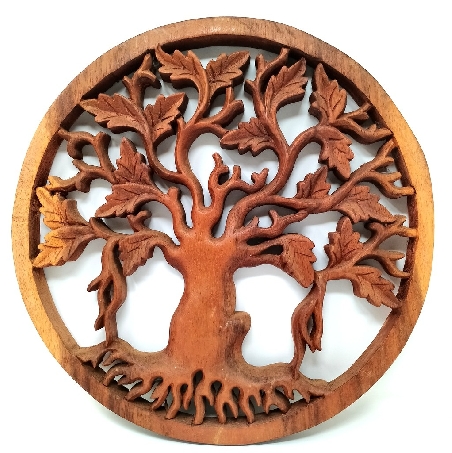 Talla árbol de la vida 30 cms.