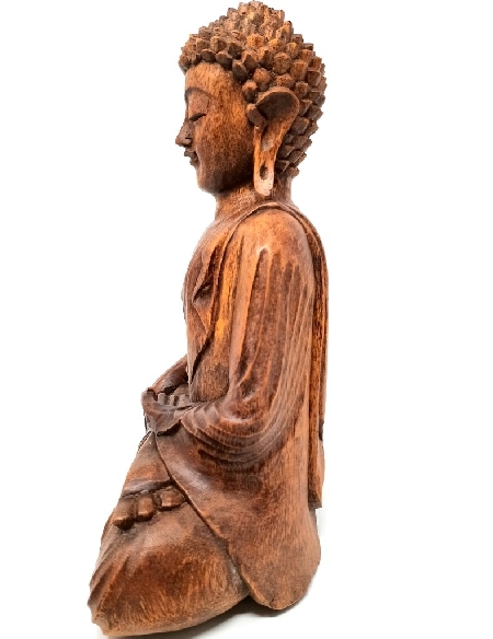 Buda de madera- 30 cms.- Bhumisparsha Buda de madera- 30 cms.- Bhumisparsha