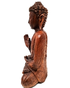Buda de madera- 25 cms- Virtaka mudra 2