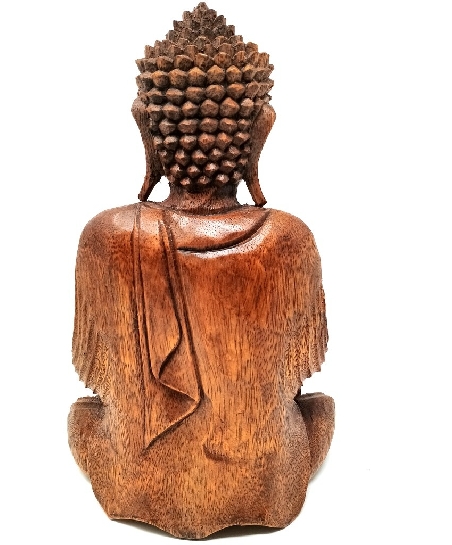 Buda de madera- 25 cms- Virtaka mudra