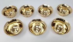 Set 7 cuencos de ofrendas de bronce 9 x 5 cms. 2