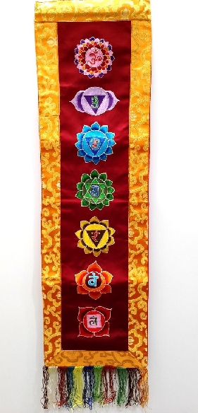 Bordado colgante "Chakras"