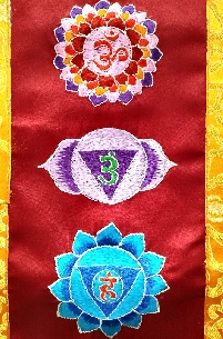 Bordado colgante "Chakras" 2