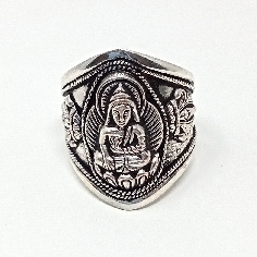 Anillo de plata "shakiamuni" ajustable