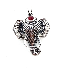 Colgante de plata "Cabeza de Ganesh"