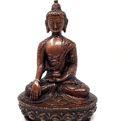 Shakiamuni bronce oscuro 21 cms