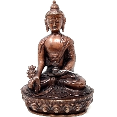 Buda de la medicina bronce oscuro 21 cms.