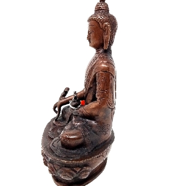 Buda de la medicina bronce oscuro 21 cms.