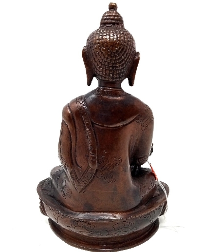 Buda de la medicina bronce oscuro 21 cms.