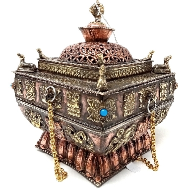 Incensario para colgar cuadrado extra.