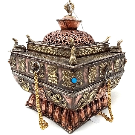 Incensario para colgar cuadrado extra.