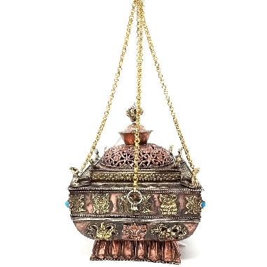 Incensario para colgar cuadrado extra.