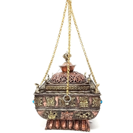 Incensario para colgar cuadrado extra.