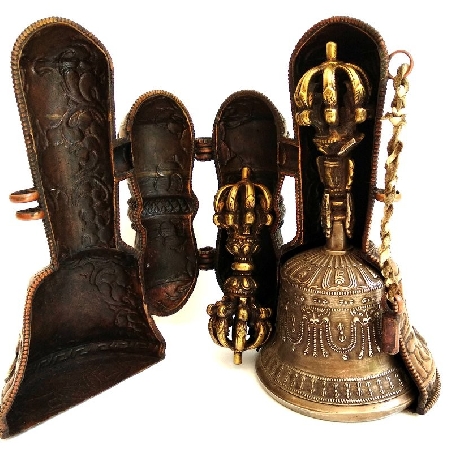 campana-5-metales-dorje-con-funda-metal