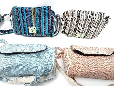 Bolso de cañamo y algodón