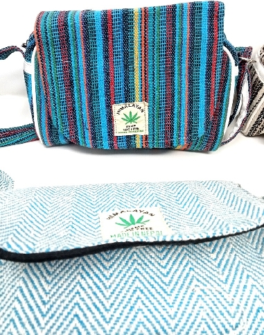 Bolso de cañamo y algodón