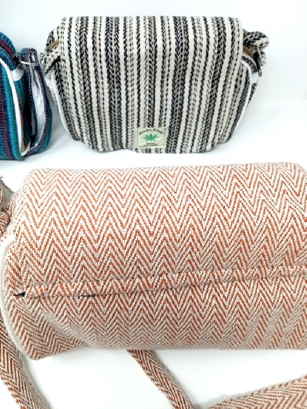 Bolso de cañamo y algodón