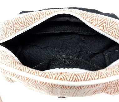 Bolso de cañamo y algodón