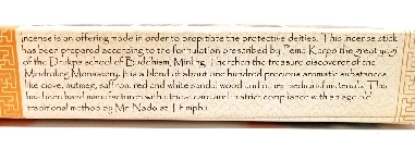 Incienso de Bhutan "Nado Poizokhang"