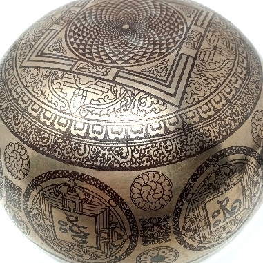 Cuenco símbolos láser 11 cms.