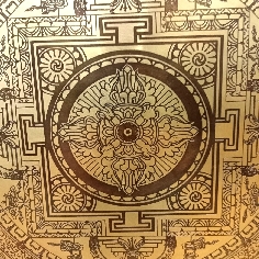 Gong nepalí 53 cms. "Doble dorje/Mandalas" 2