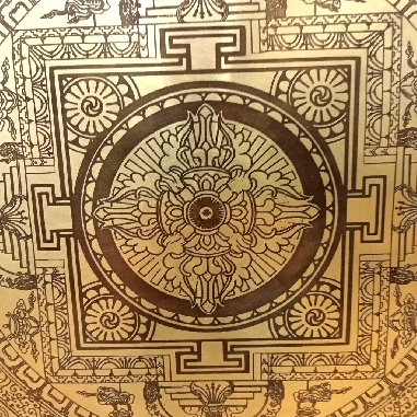 Gong nepalí 53 cms. "Doble dorje/Mandalas"