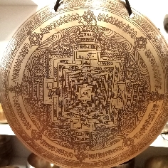 Gong nepalí 33 cms. "Mandala/om mane"