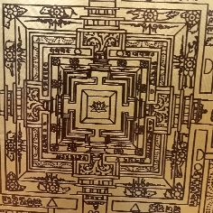 Gong nepalí 33 cms. "Mandala/om mane" 2