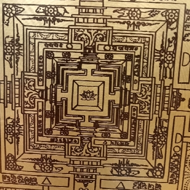 Gong nepalí 33 cms. "Mandala/om mane"