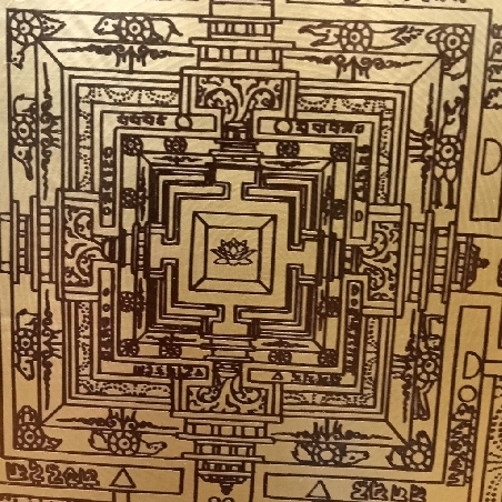 Gong nepalí 33 cms. "Mandala/om mane"