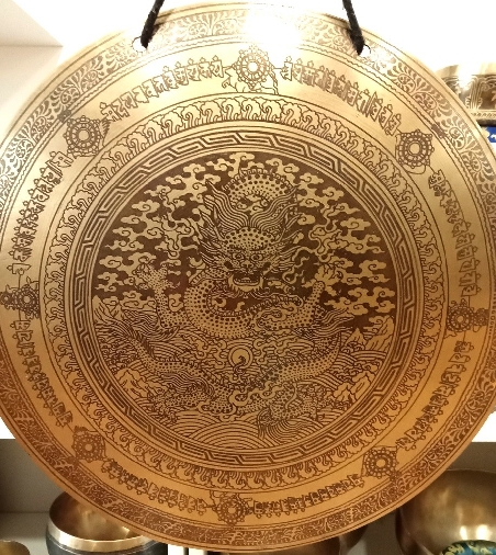 Gong nepalí 35 cms. "Dragón"