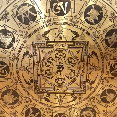 Gong Tam tam 60 cms. "Signos auspiciosos/Om mane"