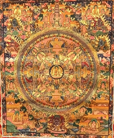 Mandala con brocado 80 x 50 cms. tk401