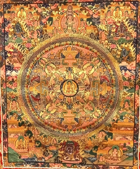 Mandala con brocado 80 x 50 cms. tk401