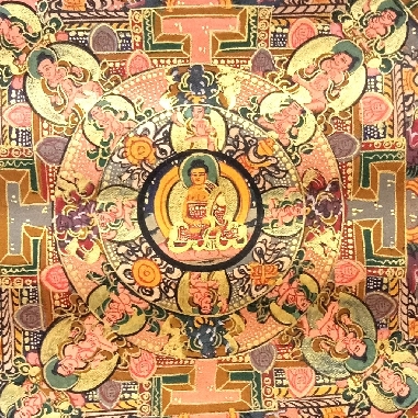 Mandala con brocado 80 x 50 cms. tk401