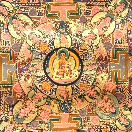 Mandala con brocado 80 x 50 cms. tk401