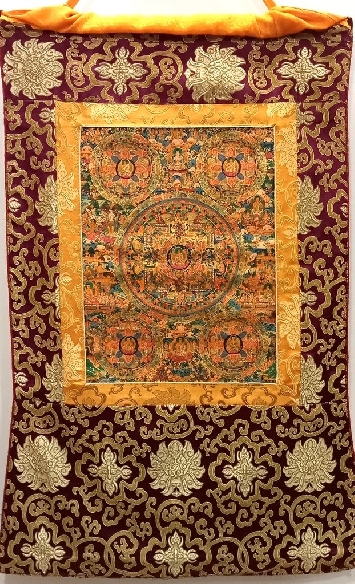 Mandala con brocado 80 x 50 cms. tk402