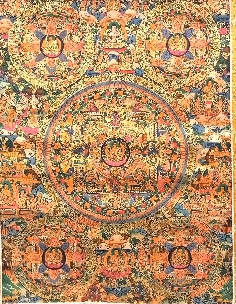 Mandala con brocado 80 x 50 cms. tk402 2