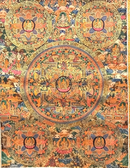 Mandala con brocado 80 x 50 cms. tk402