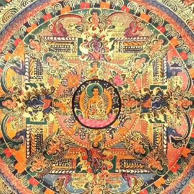 Mandala con brocado 80 x 50 cms. tk402