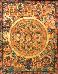 Mandala con brocado 80 x 50 cms. tk403 2