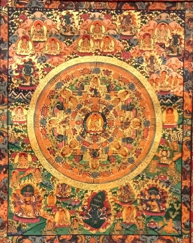 Mandala con brocado 80 x 50 cms. tk403