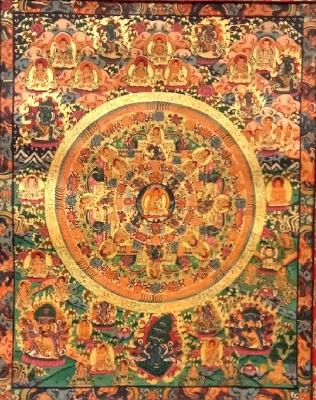 Mandala con brocado 80 x 50 cms. tk403