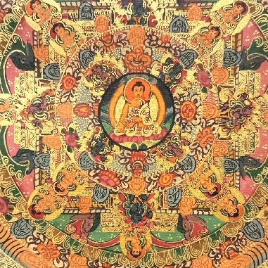 Mandala con brocado 80 x 50 cms. tk403