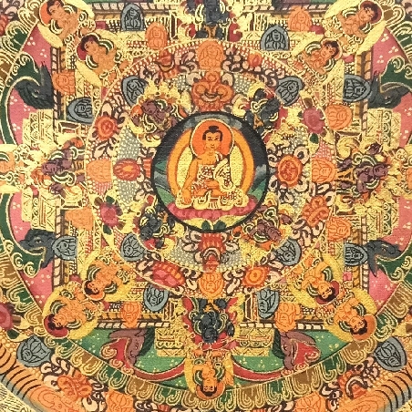 Mandala con brocado 80 x 50 cms. tk403