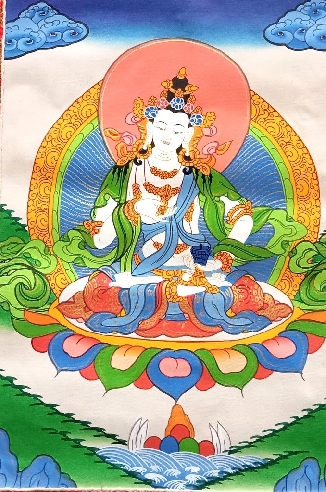Vajrasattva con brocado mediano