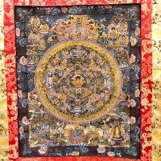 Mandala ccon brocado 80 x 50 cms. tk404 2