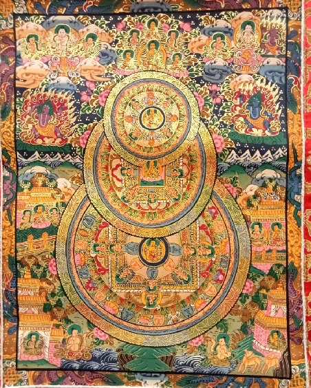 Mandala con brocado 80 x 50 cms. tk405